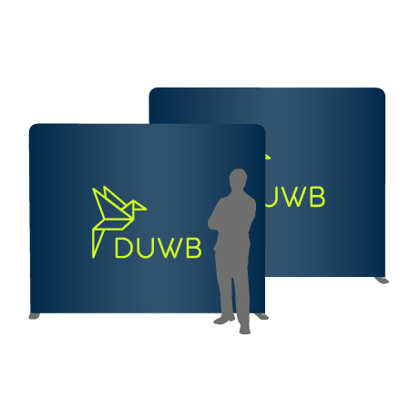 Textilwand ALU | 240er gerade | beidseitig bedruckt