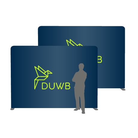 Textilwand ALU | 300er gerade | beidseitig bedruckt